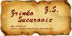 Zrinko Šućurović vizit kartica
